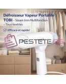 Преносима парна ютия TOBI за всички видове тъкани
